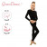 Комбинезон гимнастический Grace Dance, c длинным рукавом, р. 42, цвет чёрный