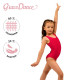 Купальник гимнастический Grace Dance, на широких бретелях, р. 42, цвет малина
