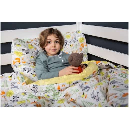 Комплект постельного белья ВОМБАТИК Лесные звери 1.5-спальный