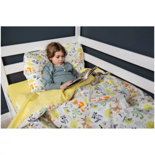 Комплект постельного белья ВОМБАТИК Лесные звери 1.5-спальный