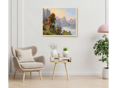 Картина по номерам 40х50 ПРИЩЕПА. УЮТНЫЙ УГОЛОК (34 цвета)