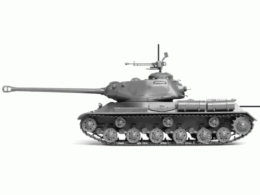 Сборная модель ZVEZDA Советский танк ИС-2 (сборка без клея), 1/72