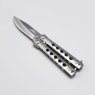 Нож-бабочка "Киллер" 11см, клинок 40мм/1,1мм, серебристый, в подарочной коробке