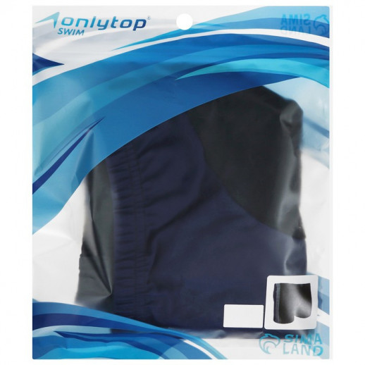 Плавки для плавания ONLYTOP, р. 58, цвет чёрный/серый/синий