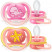 Пустышка utra air, Кит/Звезда, 6-18 мес, 2 шт, для девочек Philips Avent ultra air SCF085/04