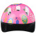 Шлем защитный детский ONLYTOP OT-SH6, обхват 52-54 см, цвет розовый