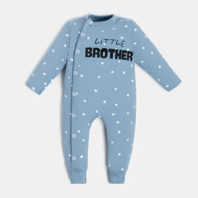 Комбинезон Крошка Я "Brother", цвет серо-голубой