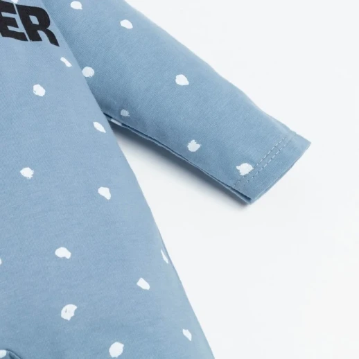 Комбинезон Крошка Я "Brother", цвет серо-голубой