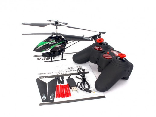 Р/У вертолет WLToys V398 IR RTF стреляет ракетами