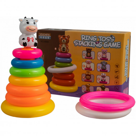 Обучающий набор ГЛАВИГРУШКА GS 3021 пирамидка кольцеброс