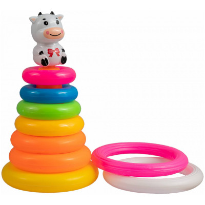 Обучающий набор ГЛАВИГРУШКА GS 3021 пирамидка кольцеброс