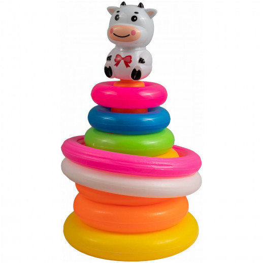 Обучающий набор ГЛАВИГРУШКА GS 3021 пирамидка кольцеброс