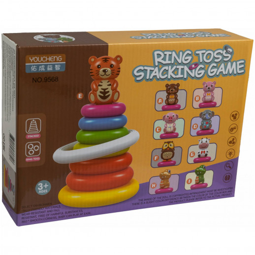 Обучающий набор ГЛАВИГРУШКА GS 3021 пирамидка кольцеброс