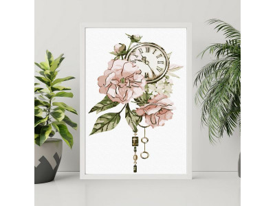 Картина по номерам 15х20 ВИНТАЖНЫЕ ЦВЕТЫ (15 цветов)