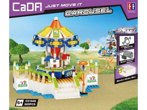 Конструктор CADA Карусель интерактивная (685 деталей)