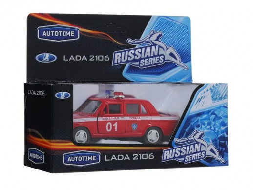 Машина Autotime "LADA 2106" пожарная охрана 1:36