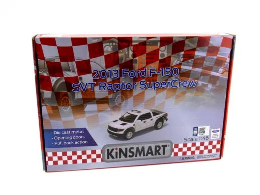 Машина Kinsmart 1:46 Ford F-150 SVT Raptor Supercrew в асс. инерция (1/12шт.) б/к