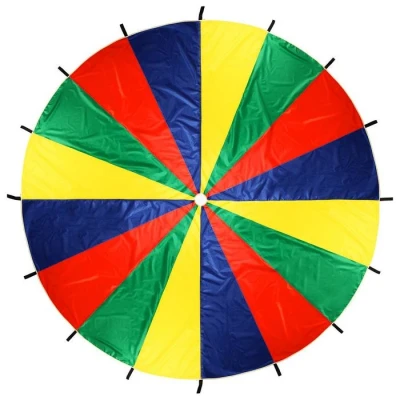 Парашют 16 секторов, 4 цвета, d=3 м, цвета МИКС