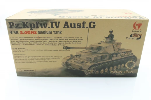 Р/У танк Taigen 1/16 Panzerkampfwagen IV Ausf.F2.Sd.Kfz (Германия) 2.4G, RTR, летний камуфляж