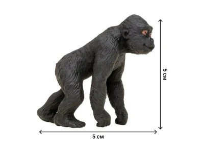 Набор фигурок животных MASAI MARA MM201-003 серии "Мир диких животных": Семья горилл, 4 пр.