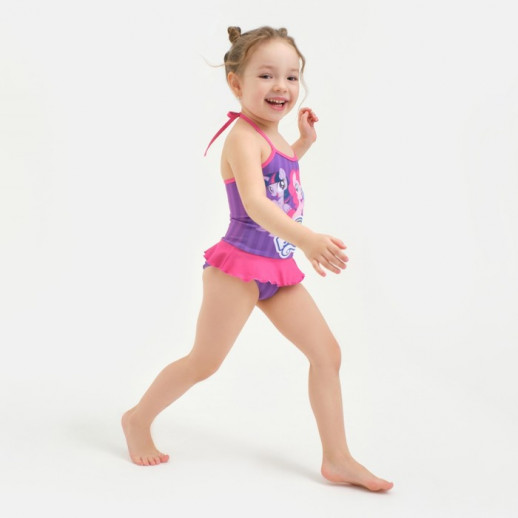 Купальник детский Мой маленький пони, рост 122-128 (34), фиолетовый