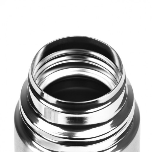 Термос, серия: Гильза, "Мастер К", 1 л, с двумя кружками, сохраняет тепло 24 ч, черный