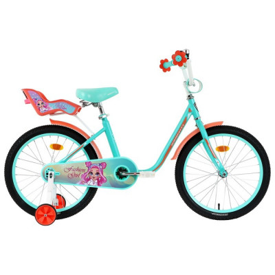 Велосипед 20" GRAFFITI Fashion Girl, цвет белый/розовый