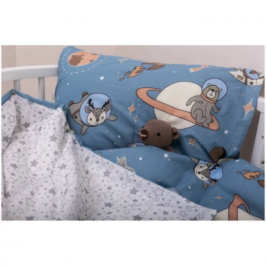Комплект постельного белья ВОМБАТИК-Космонавты из 3-х предметов