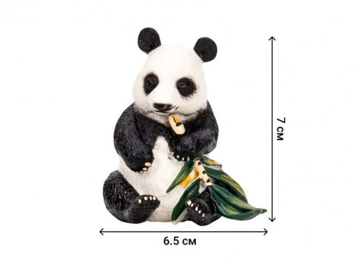 Набор фигурок животных MASAI MARA MM201-004 серии "Мир диких животных": Семья панд, 4 пр.