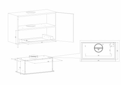 Встраиваемая вытяжка Kuppersberg Kuppersberg INPUSH 60 B