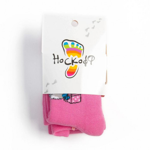 Колготки детские махровые, цвет розовый