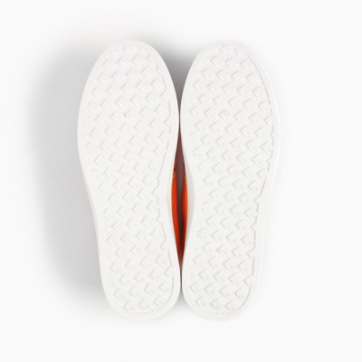 Кроссовки детские, цвет оранжевый/полоски