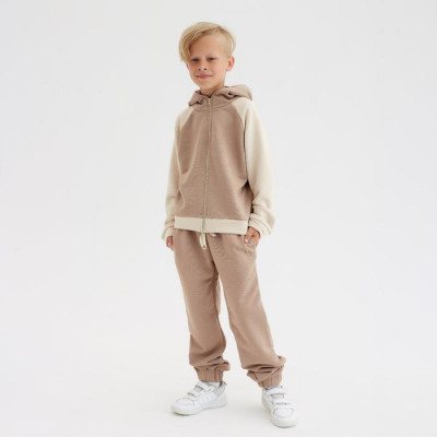Костюм для мальчика MINAKU: Casual Collection KIDS цвет бежевый, рост 140