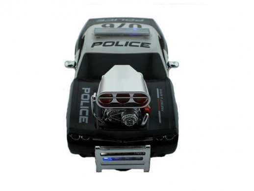 Р/У полицейская машина из серии "Muscle Сar" с гоночным Мотор. 1/16+свет+звук