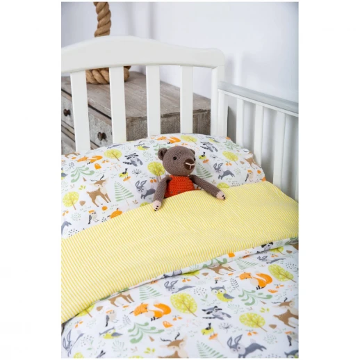 Комплект постельного белья ВОМБАТИК Лесные звери из 3-х предметов