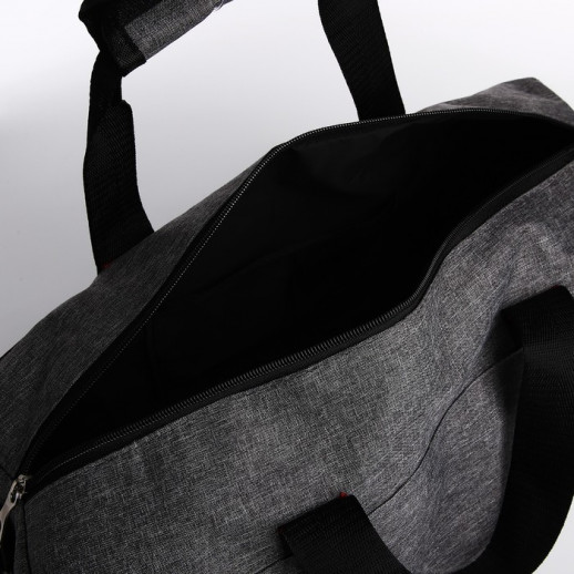 Сумка спортивная на молнии, длинный ремень, цвет фиолетовый