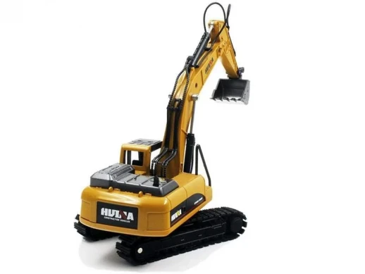 Металлический экскаватор с ковшом + самосвал HUI NA TOYS 1/50