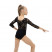 Купальник гимнастический Grace Dance, с рукавом 3/4, р. 30, цвет чёрный