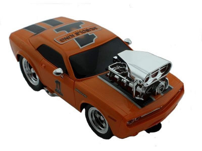 Р/У машина из серии "Muscle Сar" с гоночным Мотором 1/16 + свет + звук желтая