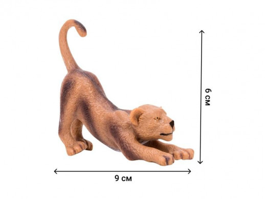Набор фигурок животных MASAI MARA MM201-006 серии "Мир диких животных": Семья львов, 6 пр.
