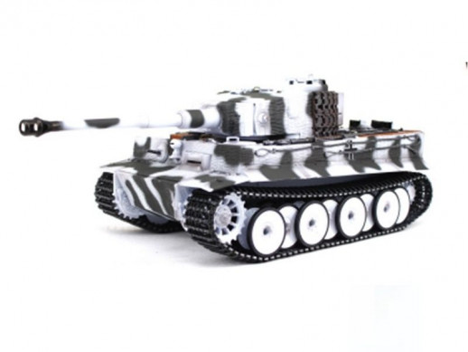 P/У танк Taigen 1/16 Tiger 1 Германия, поздняя версия для ИК боя V3 2.4G RTR зимний камуфляж