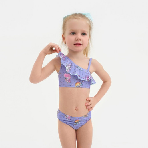 Купальник детский Мой маленький пони, рост 110-116 (32), фиолетовый