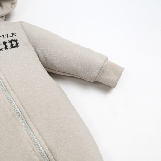 Комбинезон с капюшоном Крошка Я Street style, бежевый