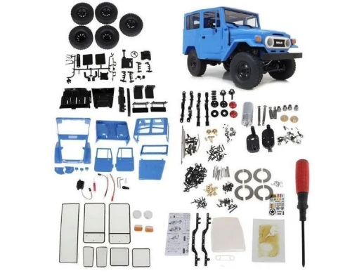 Радиоуправляемая машина WPL японский внедорожник FJ40 (голубая) 4WD 2.4G 1/16 KIT