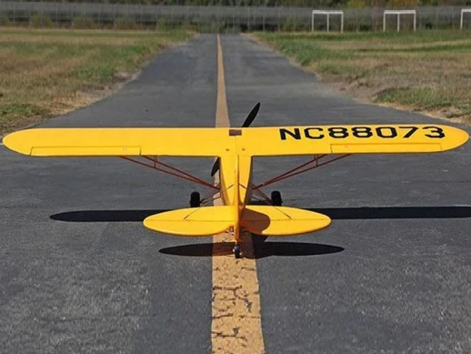 Радиоуправляемый самолет Top RC J3 желтый 1400мм KIT