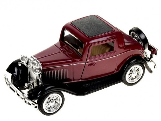 Машина Ideal 1:30-39 Ретромобиль "Old Times" красный
