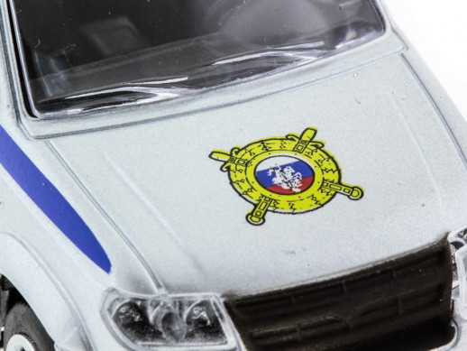 Машина "АВТОПАНОРАМА" инерц. УАЗ Патриот (полиция) 1/50, в/к 12*7*5,5 см