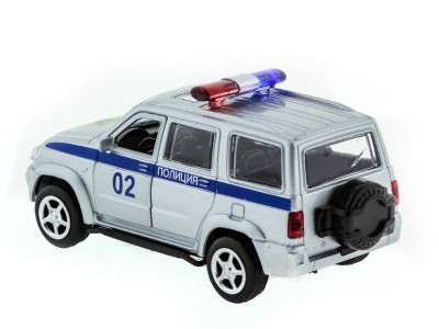 Машина "АВТОПАНОРАМА" инерц. УАЗ Патриот (полиция) 1/50, в/к 12*7*5,5 см