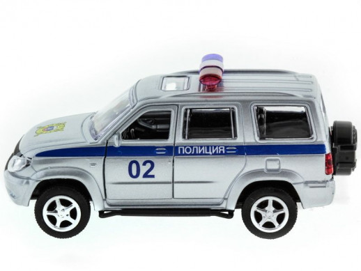 Машина "АВТОПАНОРАМА" инерц. УАЗ Патриот (полиция) 1/50, в/к 12*7*5,5 см