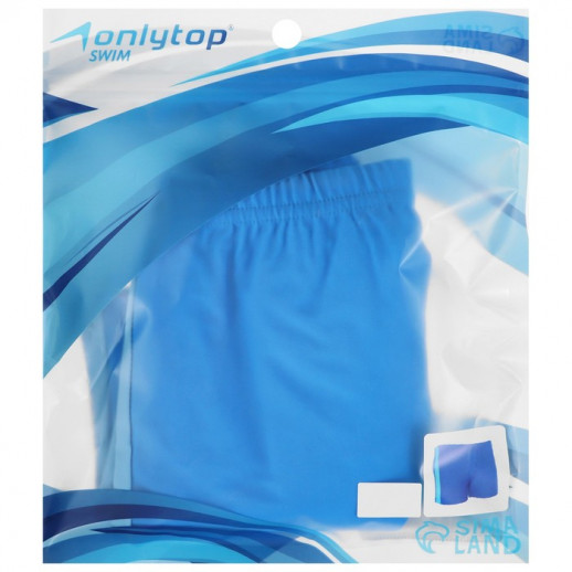 Плавки для плавания ONLYTOP, р. 54, цвет бирюзовый/голубой